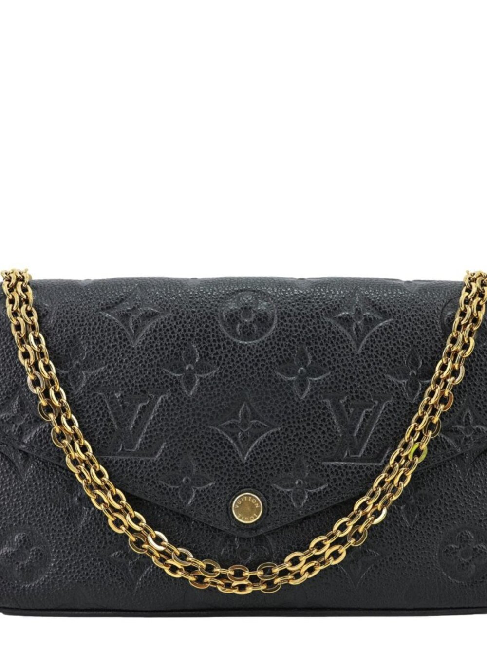 Louis Vuitton  Felicie Pochette Monogram Empreinte Crossbody Bag Black